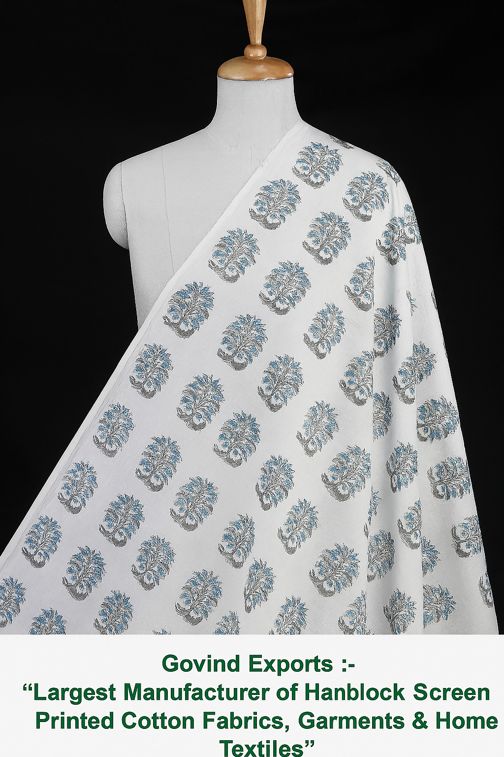 Govind exports hand block print fabrics bulk